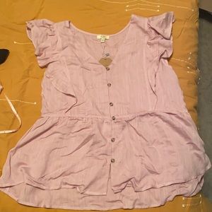Light pink boutique top
